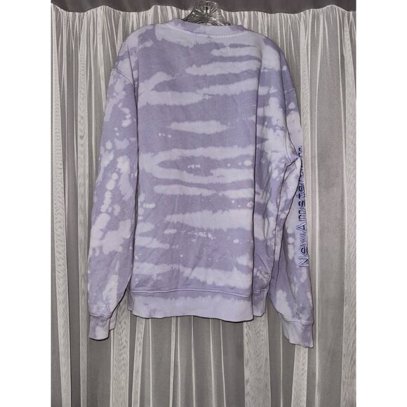 New Amsterdam Surf Association Tie-Dye Crewneck Sweatshirt Purple/White XL rever - Picture 9 of 9